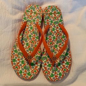 Tory Burch flip flops size 8